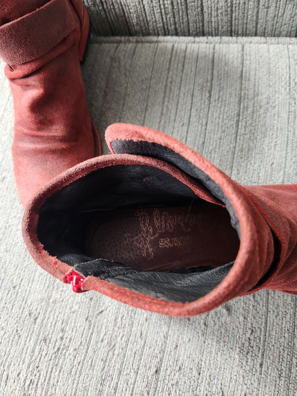 🍉Felmini 40 Ankle Booties in Rusty Red. - Picture 3 of 8